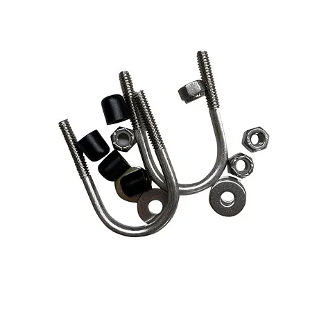 Крепление на погрузчик, с винтовыми скобами, с шарниром 1.5 дюйм / 1,5" metal rotating head with double U-bolts mounts